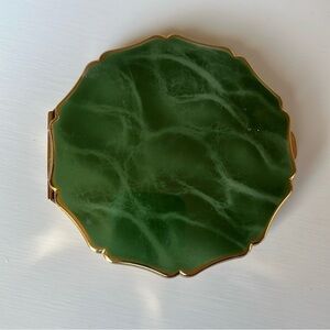 Stratton Vintage Marbled Jade EmptyCompact
